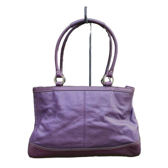 Coach  Plum Leather C1461-Z33008 Satchel - Picture 2 of 16